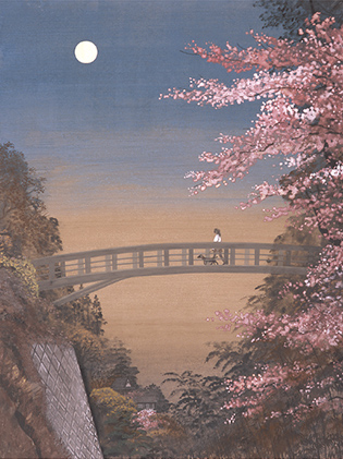 稗田 一穂 「花天皎月」 30号